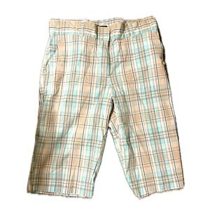 Briggs New York Plaid Capri Pants, Size 12